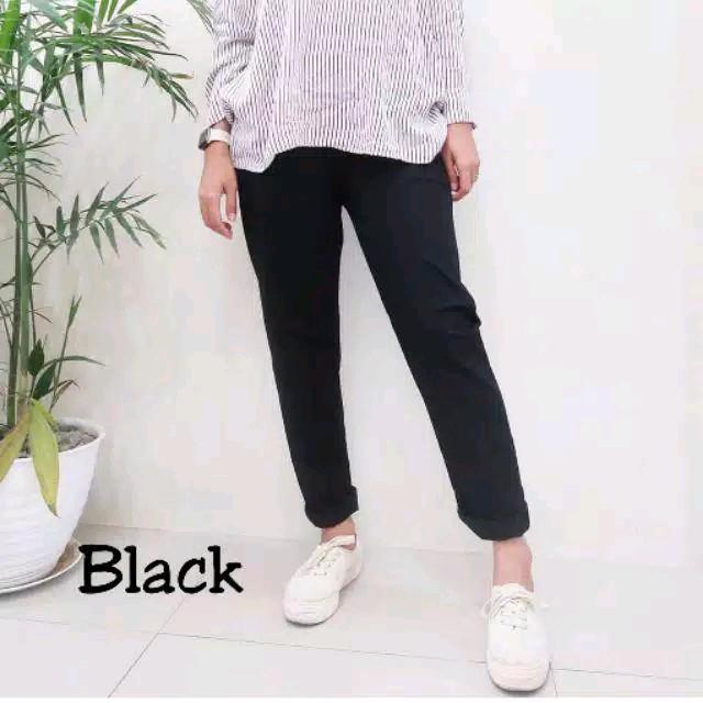 Celana Kerja Wanita Kantor Baggy Pants Panjang Slim Fit Korean Style/Baggy Pants Panjang American Drill Grade A 2