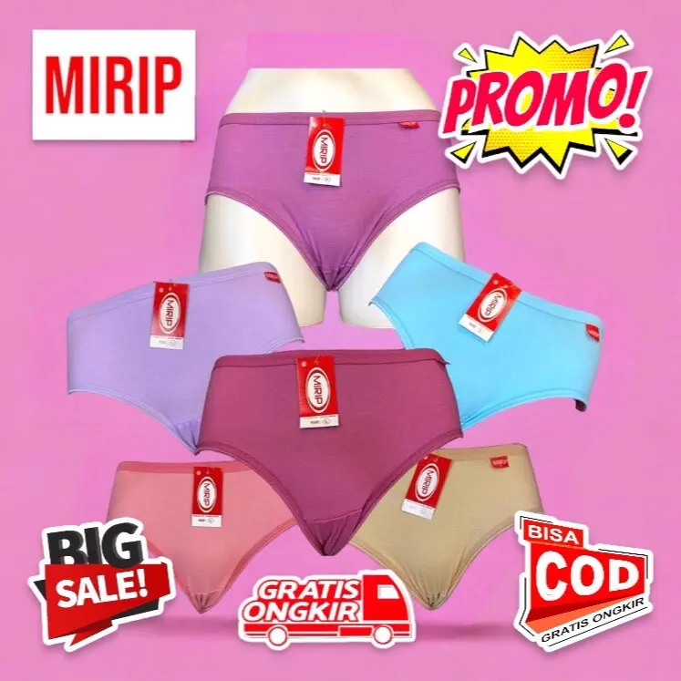 [24PCS/2LUSIN] CELANA DALAM WANITA SUNI/MIRIP NYAMAN MURAH !!!