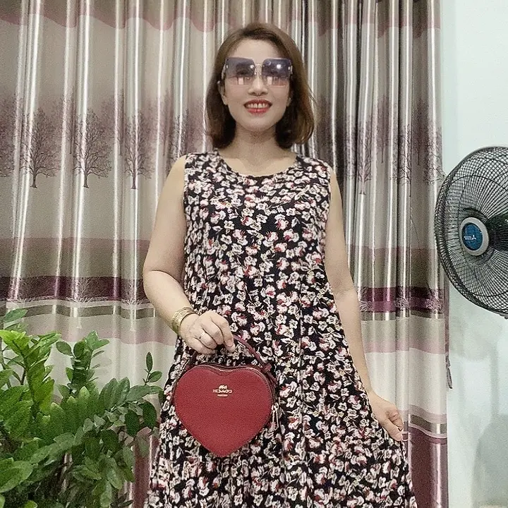 Váy Tầng Babydoll Sát Nách .Có Túi (xoè )50-70 vừa ToLe . Váy Nữ . Women 2