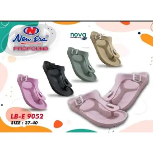 SANDAL JEPIT KARET WANITA ERA Coklat Hitam