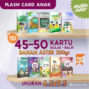 FLASH CARD EDUKASI | FLASH CARD ANAK | ISI 47-50 KARTU