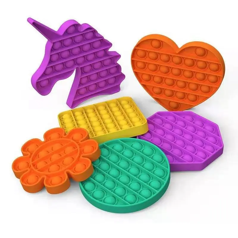 POP Toy simple dimple rainbow push Bubble Antistress Toys pack anti stress Bubblespurse bag wallet Toy for kids girls  Children
