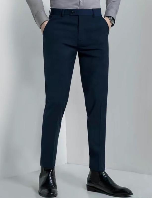 (QT 40) Quần Tây Âu Nam Màu Xanh From Dáng Baggy Co Giãn Tốt. Menswear Nhung Ong 3