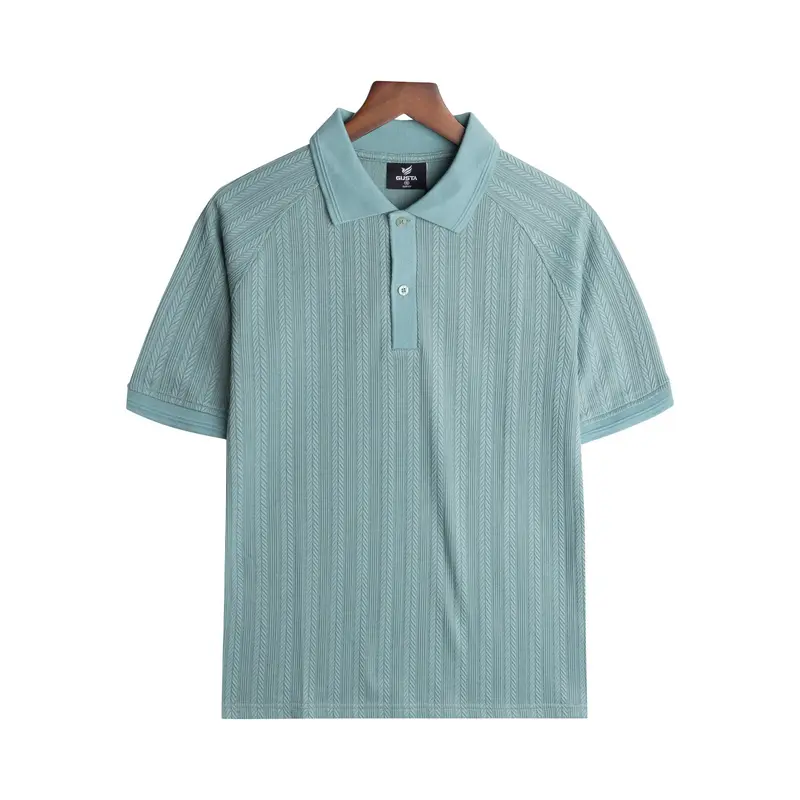 GUSTA - PL21 - Polo Cao Cấp GUSTA Phong Cách Trẻ Trung Basic phối Raglan, Chất Liệu vải dệt kim 3