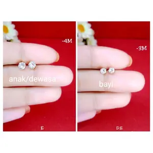 promo Anting tusuk mata bayi/anak/dewasa titanium gold anti karat terbaru elegan