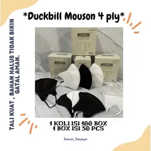 Masker Duckbill Mouson isi 50 pcs /Masker Duckbill Mouson