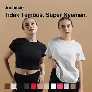 Joybasic - [Classic Cotton] Basic Top Premium Cotton Kaos Polos Super Nyaman