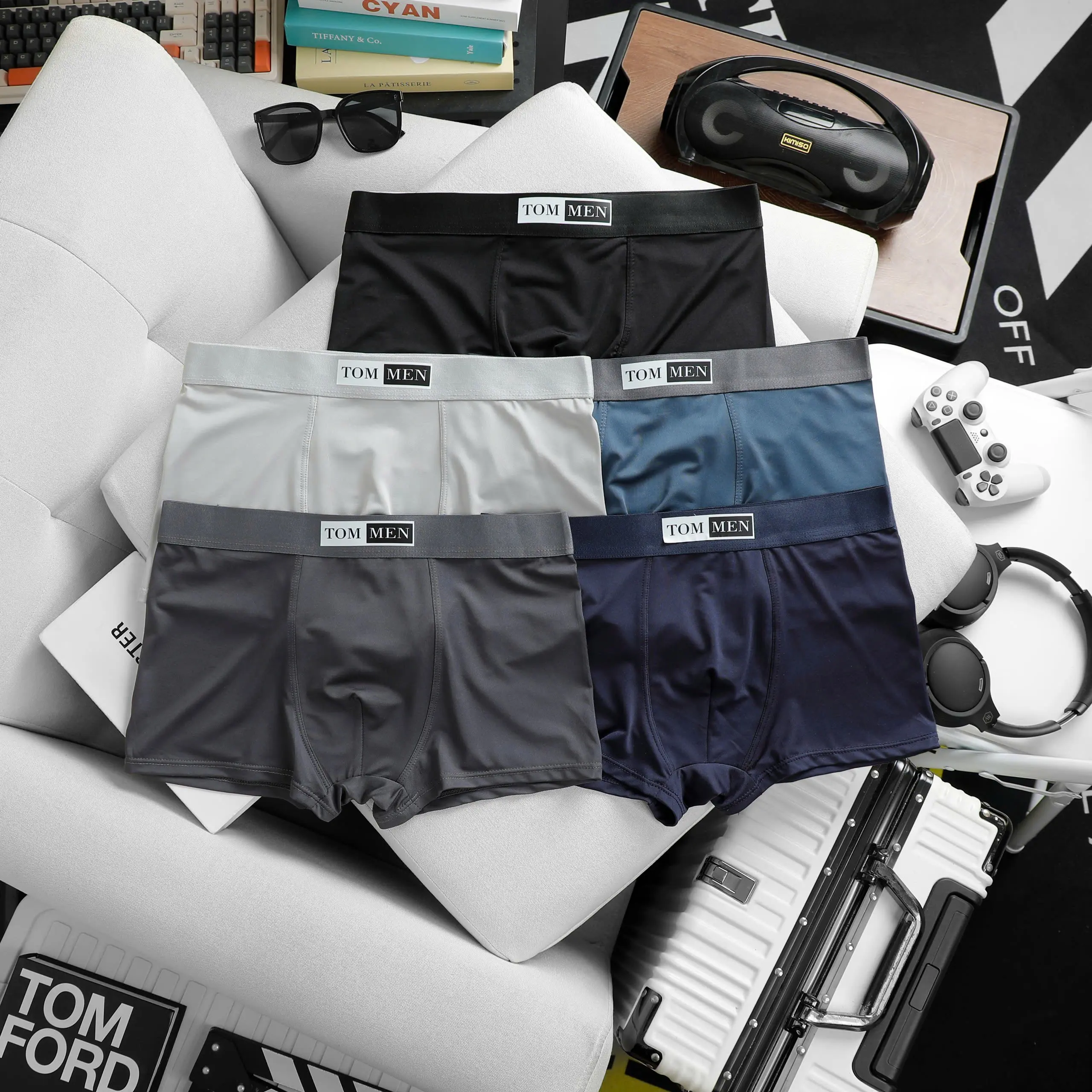 Combo 5 Quần Sịp Nam Boxer, Quần Xì Nam mềm mại thoáng mát, thấm hút mồ hôi tốt, Quần Boxer Nam cao cấp TOMMEN mẫu mới 2025 top1