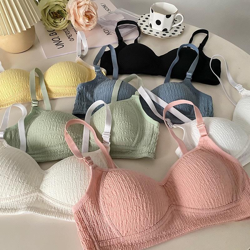 Set 3 Áo Ngực Nữ Cotton Không Gọng Al66, Ao Lót Nữ Mút Mỏng Nâng Nhẹ Tôn Vòng Một Bra Women Top