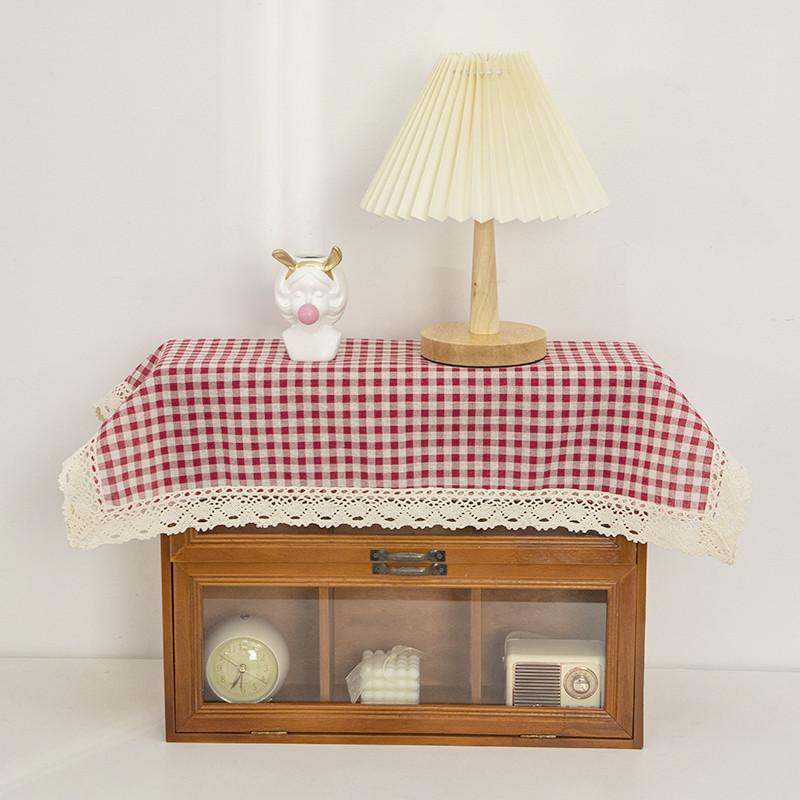 Tấm Che Bụi Lò Vi Sóng, Thiết Kế Kẻ Sọc Cổ Điển Chất Liệu Vải Chống Bụi, Thích Hợp Cho Các Thiết Bị Gia Dụng