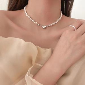 Kalung Magnet Cinta Mutiara, Reka Bentuk Mudah, Sesuai untuk Dipadankan Harian, Ketibaan Baru