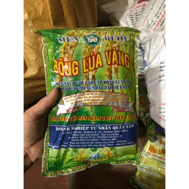 Men rượu cao cấp bông lúa vàng túi 500g (100g/1 gói)