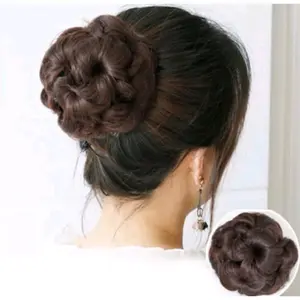 WIG KONDE PREMIUM HAIR SINTETIS KONDE CEPOL INSTAN JEPITAN KONDE PRAKTIS RAMBUT PALSU PREMIUM