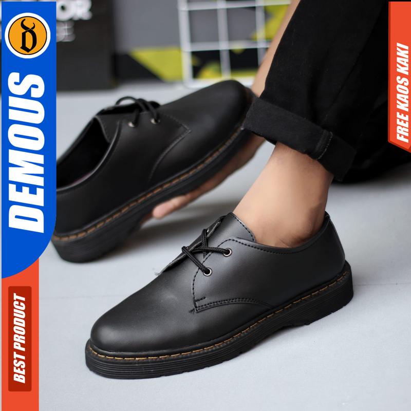 Product Introduction of DEMOUS MINATO - Sepatu Formal Pantofel Docmart Hitam Pria Kerja Shoes 21