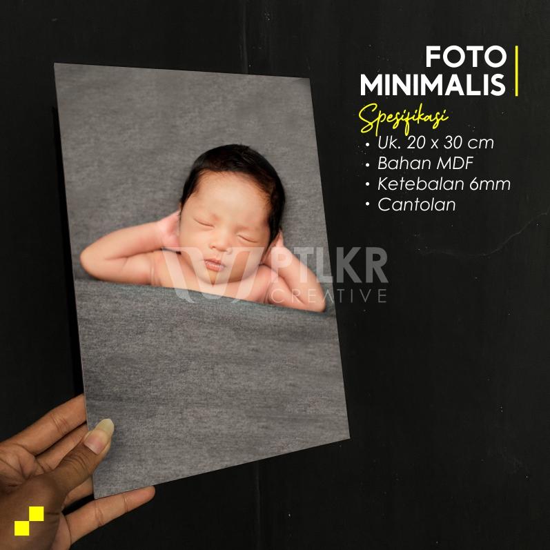 CETAK FOTO MINAMALIS UKURAN 20X30CM + BINGKAI KAYU MDF QUALITY INSTAWALL 0
