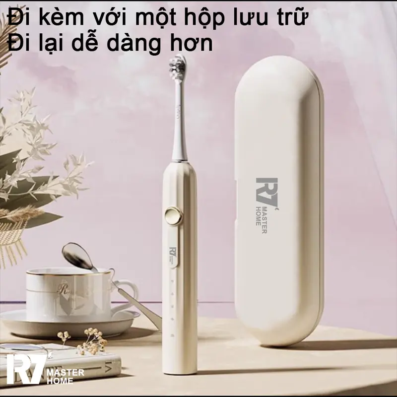 Bàn chải đánh răng điện R7 dành cho người lớn lông mềm - Phiên bản du lịch 3