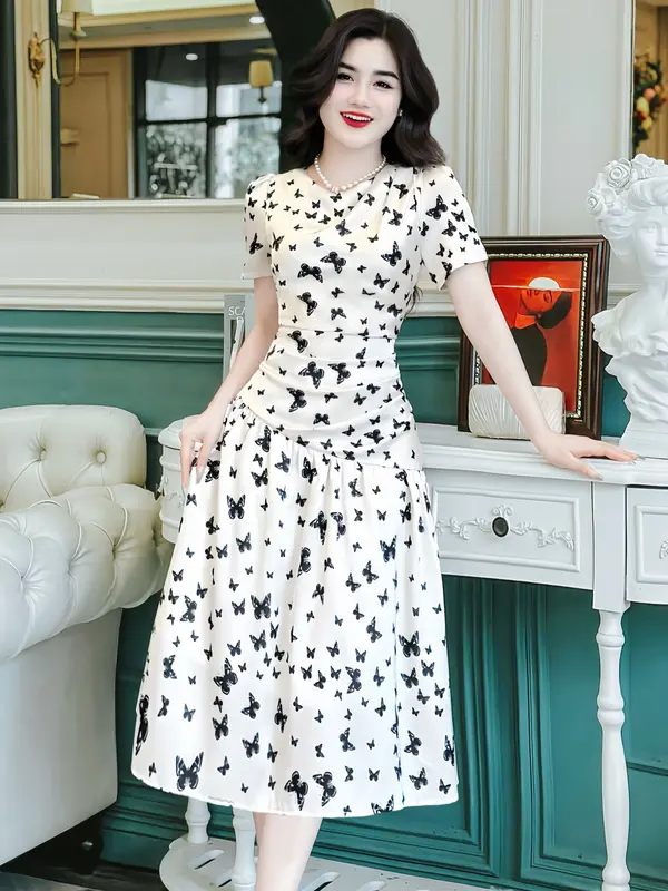 [MIỄN SHIP] BST MDU3395 Váy Lụa Mango Nhật Cao Cấp - Nét Đẹp Hoàn Mỹ Cho Phong Cách Thời Thượng Dành Cho Nữ Women Dress 5