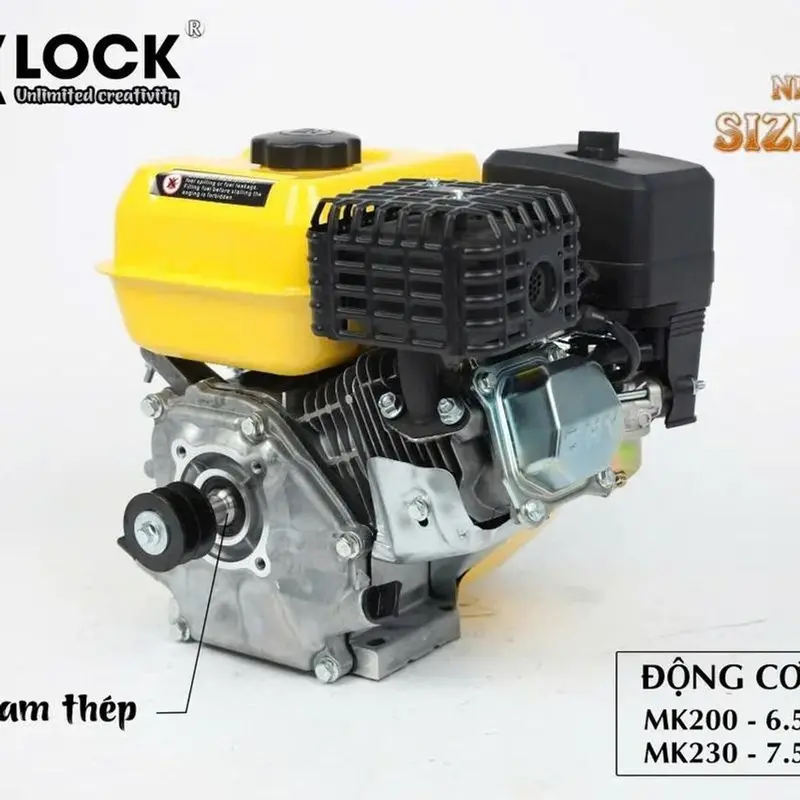 Động cơ chạy xăng Maxlock  bánh cam thép> Bảo hành 12 tháng 3