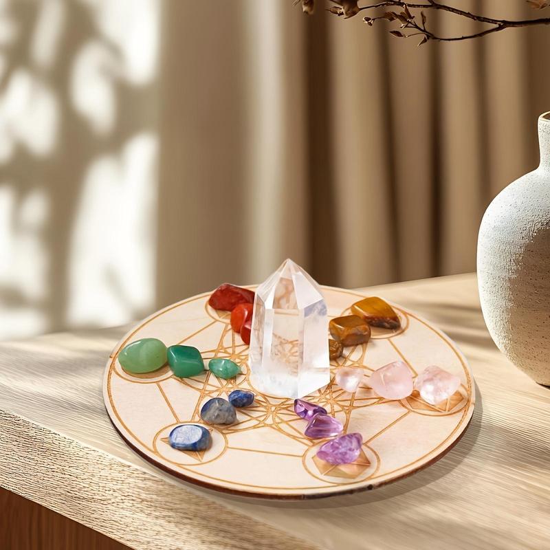 Product Introduction of Chakra Stone Set, 1 Set Natural Stone with Witchcraft Energy Balance Meditation Kit, Home Decor Ornament, Gift for Friend 2