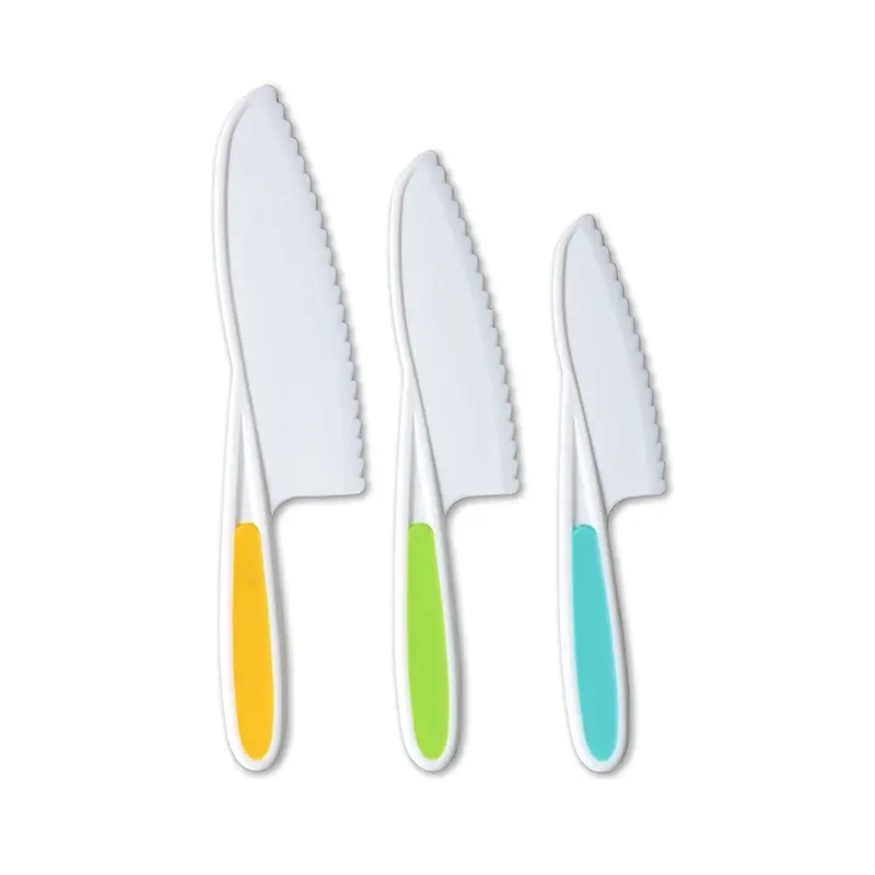 Pisau Anak Set isi 3 Kids Knives / Plastic Knife Pisau Dapur Anak 4