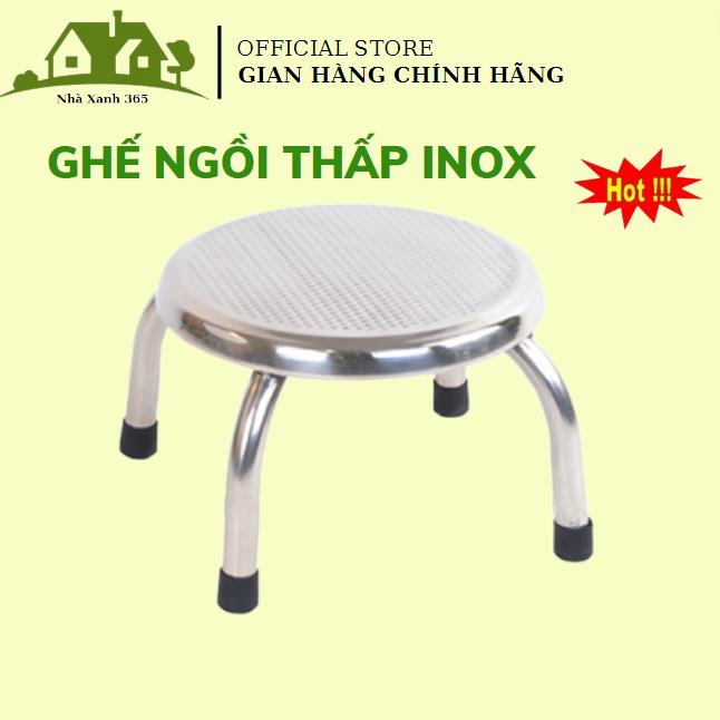 Ghế inox ngồi thấp rửa chén bát , giặt đồ , làm bánh, người già ngồi tắm 0