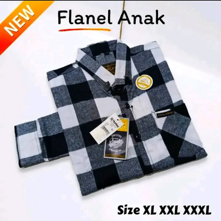 Kemeja anak flanel kotak-kotak tebal kualitas premium umur 8 sampai 15 tahun (Promo Termurah) Fashion 5