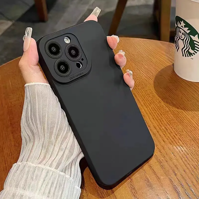 Ốp Điện Thoại TPU rắn bao gồm đầy đủ cho học sinh, cho iPhone 14 Pro Max, 11, 13ProMax, 13, 12 Pro Max, XR, 7, i14, 14 Pro, SE, 11, 15 Pro, Macaron, vỏ silicon, 11 Pro Max, 14, XSMAX, 15, 7 Plus, 8 +, XS , ốp điện thoạichống sốc 3
