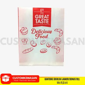 Kantong Kertas Crispy isi 50, Paper Bag, Kemasan Shihlin, Kertas Pembungkus jamur, Kemasan kertas Makanan