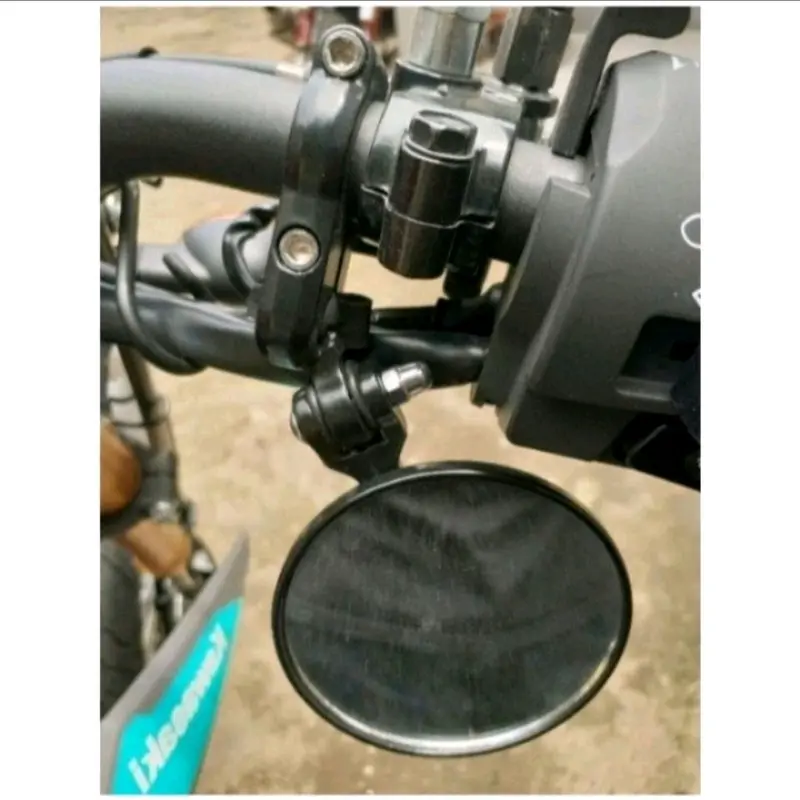 Spion jepit stang bulat KLX-CRF 150-WR 155 supermoto Kaca bening  Original VND 2