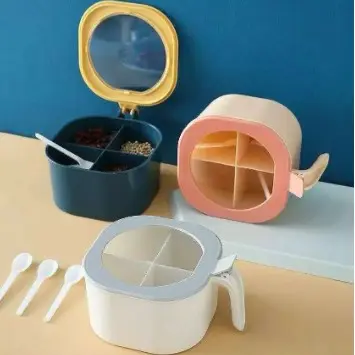 HOKEE - KOTAK BUMBU 4 IN 1 DAPUR SEKAT 4 SET SENDOK 4PCS BESAR SERBAGUNA 1
