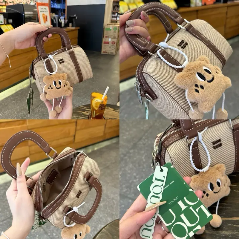 2110# Túi TouTou dáng trống sz 18cm kèm charm