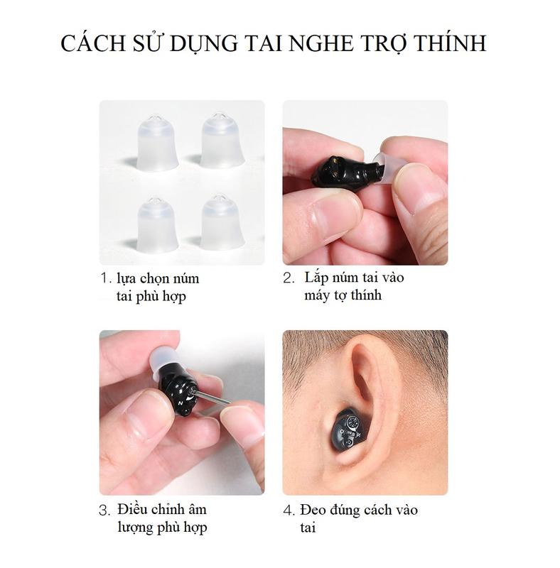 Tai nghe trợ thính cho người khiếm thính, máy trợ thính cho người già cao cấp 2