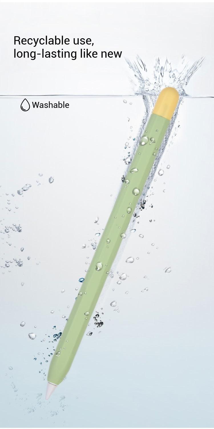 Product Introduction of Capacitive Stylus Silicone Pen Case, Stylus Protective Case, Contrast Color Pen Case, Applicable to Apple Pencil1/2 Generation Capacitive Stylus Stylus Stylus, Anti-Slip and Anti-Fall Computer Magnetic Tablet Smartphone touch screen 9