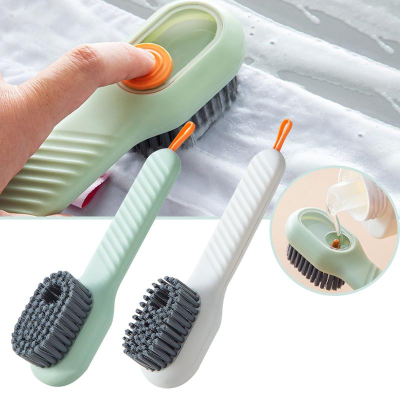 Bàn Chải Đánh Giày Thêm Chất Lỏng Xà Phòng Tự Động, Đa Chức Năng, Bàn Chải Quần Áo Lông Mềm, Bàn Chải Bảng Quần Áo, Bàn Chải Hộp Đựng Xà Phòng 1