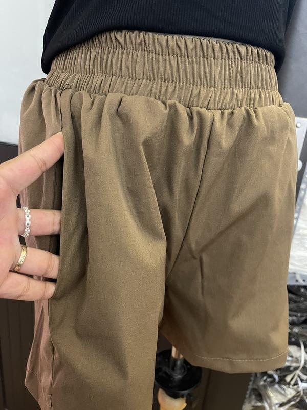 quần đùi thô túi sườn siêu xinh 3 màu Nữ Women Pants Umi Đen 4