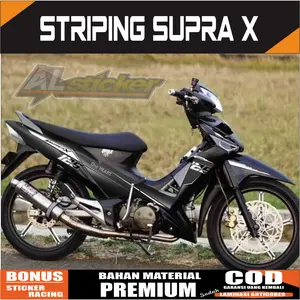 STRIPING VARIASI HONDA SUPRA X 125 ( 2008 - 2012 ) / STIKER LIST MOTOR HONDA SUPRA X 125 GEN 1