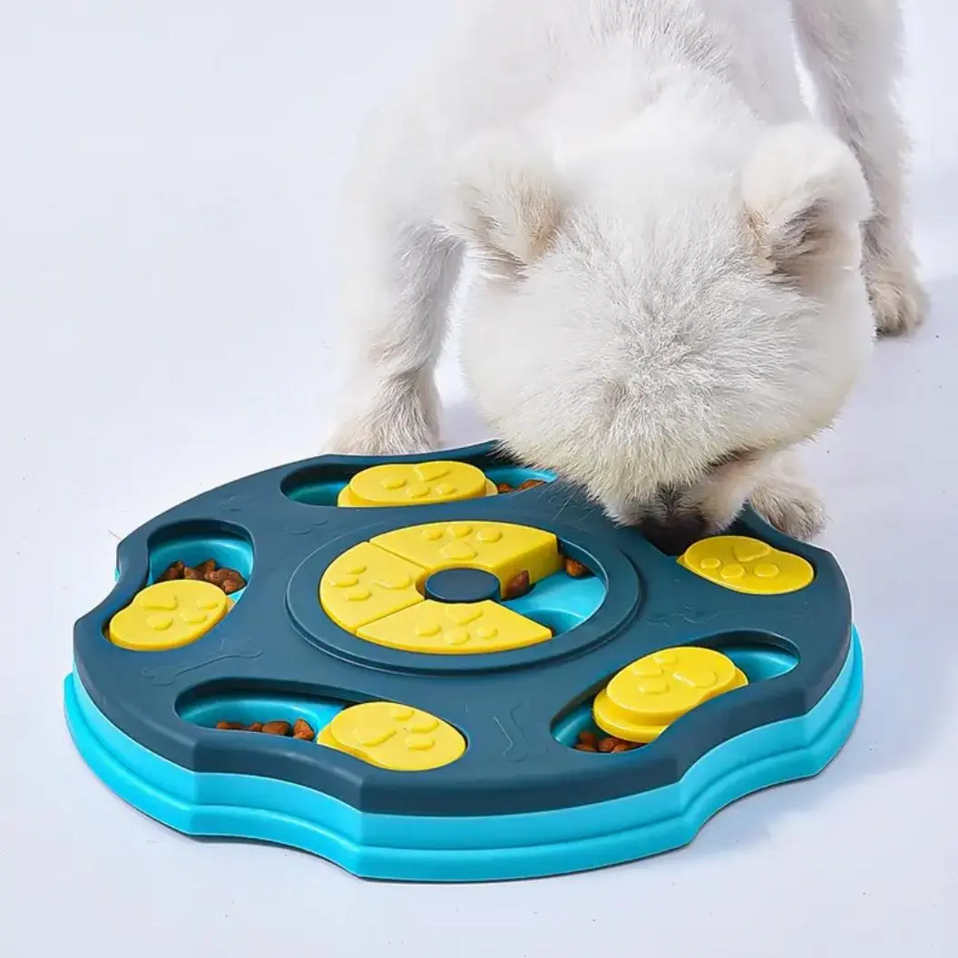 Multi-grid Pet Food Dispenser, Pet Feeding Training Bowl, Pet Feeding Supplies