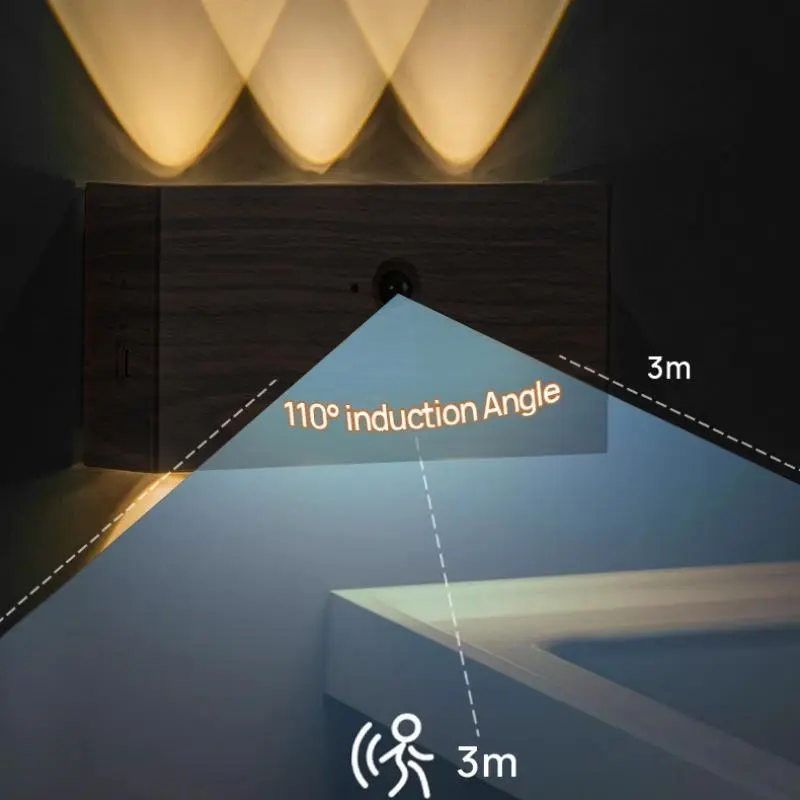 LED Magnetic Wall Lamp, USB Rechargeable Reading Wall Lamp, Adjustable Light Wall Lamp for Home Living Room Bedroom 6
