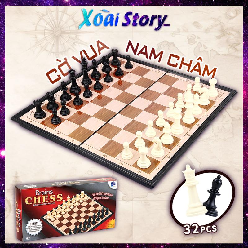 Cờ vua nam châm cờ vua quốc tế nhiều kích thước phù hợp với mọi lứa tuổi Board Game