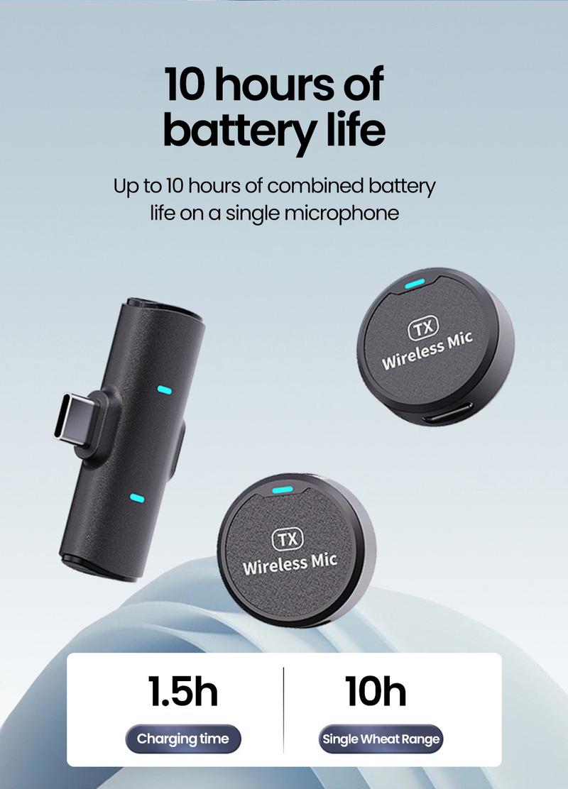 Product Introduction of M1 wireless magnetic button microphone, compatible with iPhone, iPad, Type-C,for live streaming, interviews, Vlog recording, audio recording, portable mini microphone, plug and play noise reduction 72