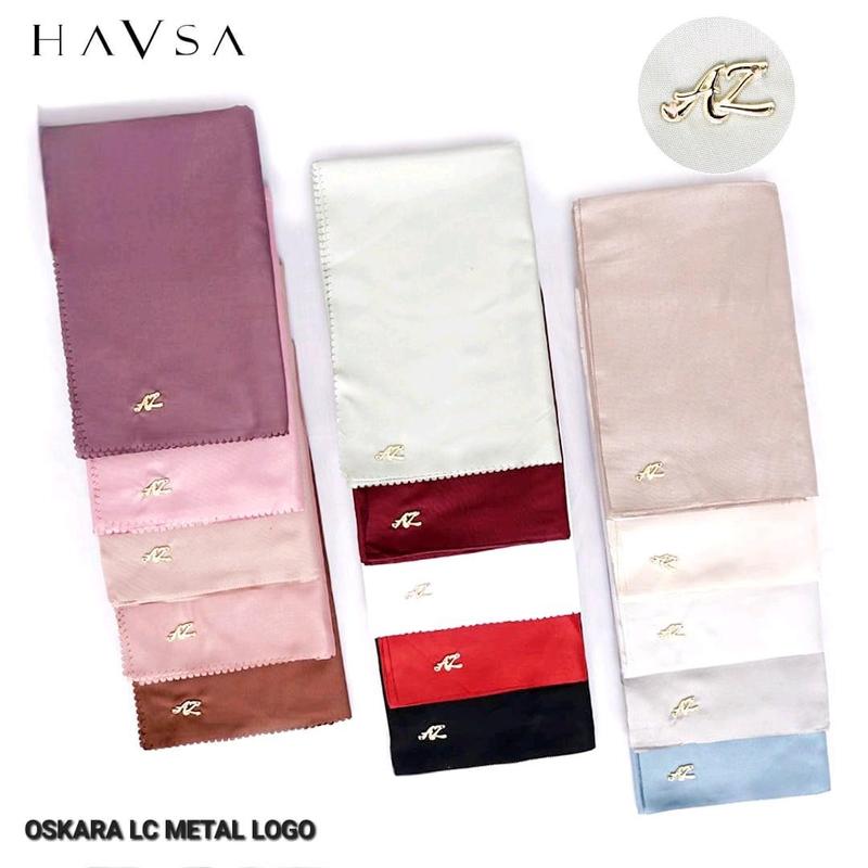 HIJAB JILBAB KRUDUNG SEGI EMPAT VOAL PREMIUM POLOS AZARA LC METAL LOGO TERBARU MURAH 110CM X 110CM Katun Muslim Nyaman Square Kerudung Lembut 2