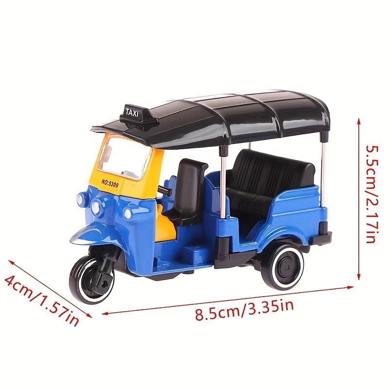 1pc, 1:43 Alloy Tricycle Retro Thai Tricycle Simulation Model, Table Ornament, Three Wheeled Motorcycle Model, Gift Tabletop Ornament, Home Decor, Kawaii Gift 3