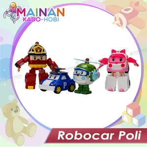 MAINAN EDUKASI ANAK ROBOT TRANSFORM MOBIL ROBOCAR POLI