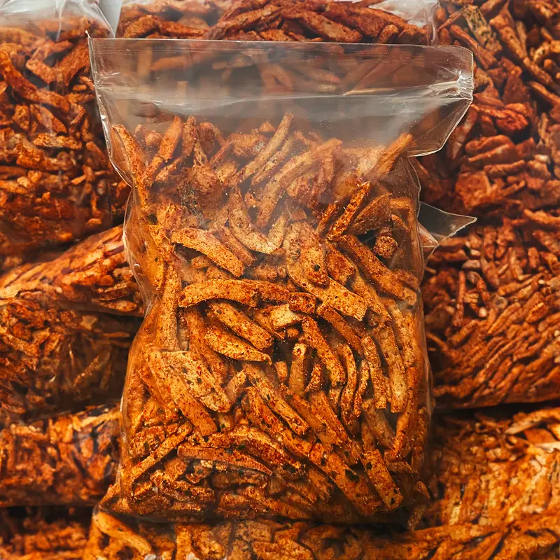 500gr - Basreng PEDAS DAUN JERUK Captain cemilan Bandung food Snacks Makanan Chips Snack  Goreng 1