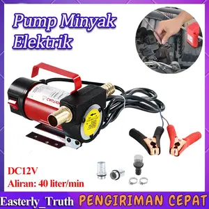 【Ready Stock】Pompa Minyak Stanlis DC 12Volt 24Volt 220Volt Solar Elektrik Diesel Transfer Pump Solar Oil Pump 50L/Min
