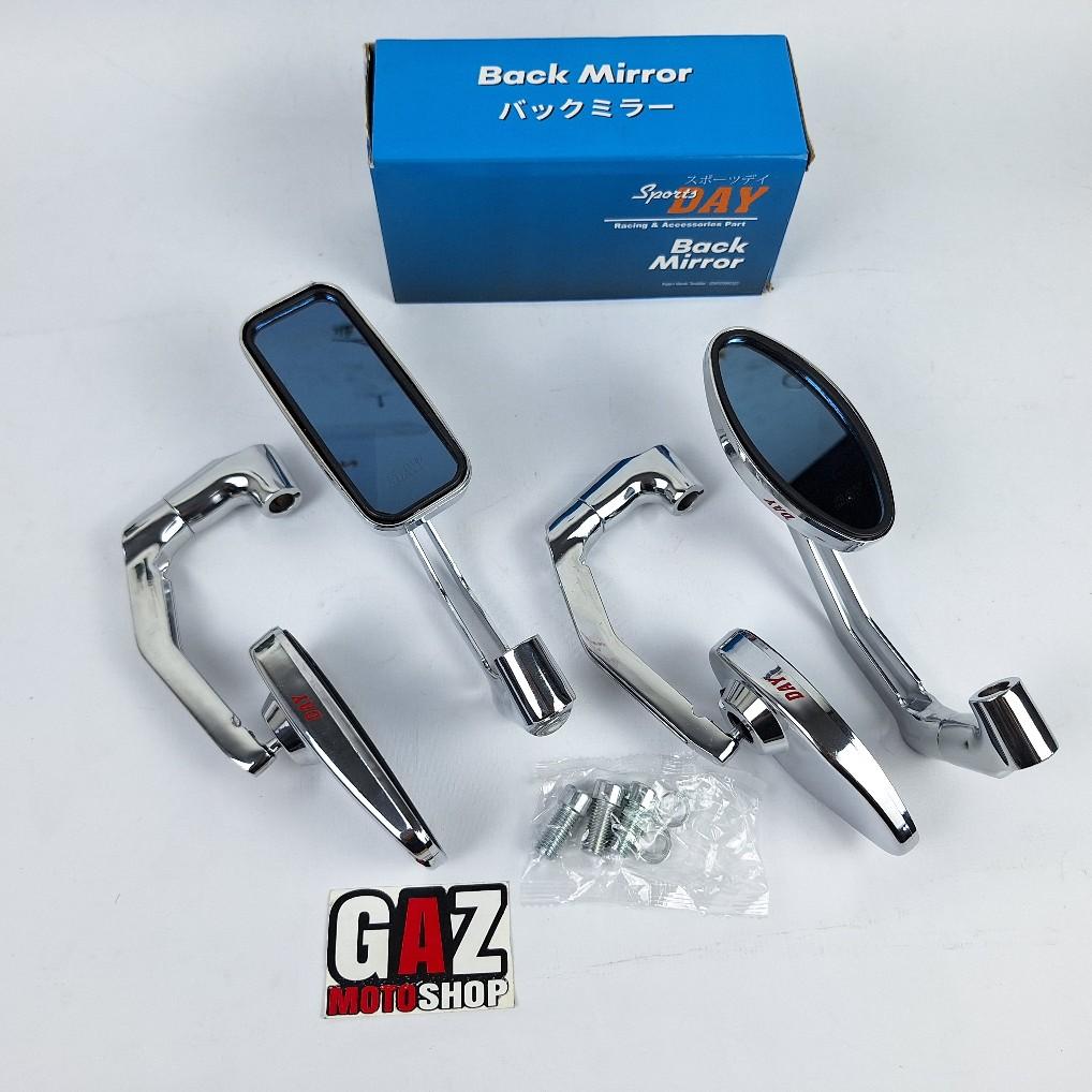 SPION DAY MODEL TANDUK FLEXIBLE IMPORT CRHOME BESI OVAL DAN KOTAK UNIVRSAL