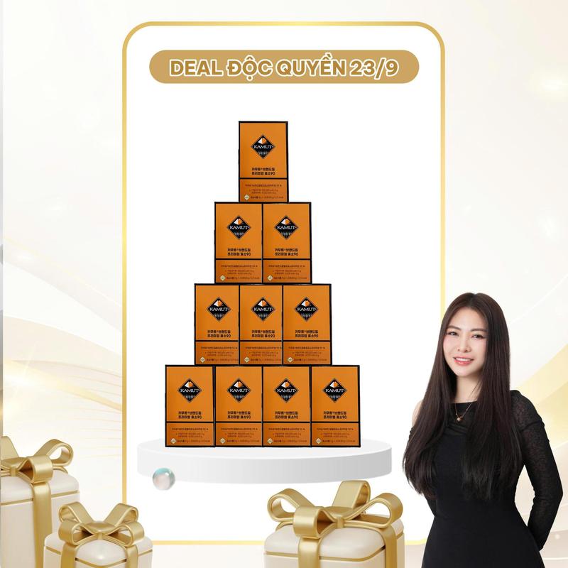 (MUA 5 TẶNG 5) SN1184 - Combo 10 hộp bột enzym kamut hỗ trợ thanh lọc cơ thể Phiên bản đặc biệt Phương Sena x Grain On Wheat Premium 900.000 unit 20 gói *10