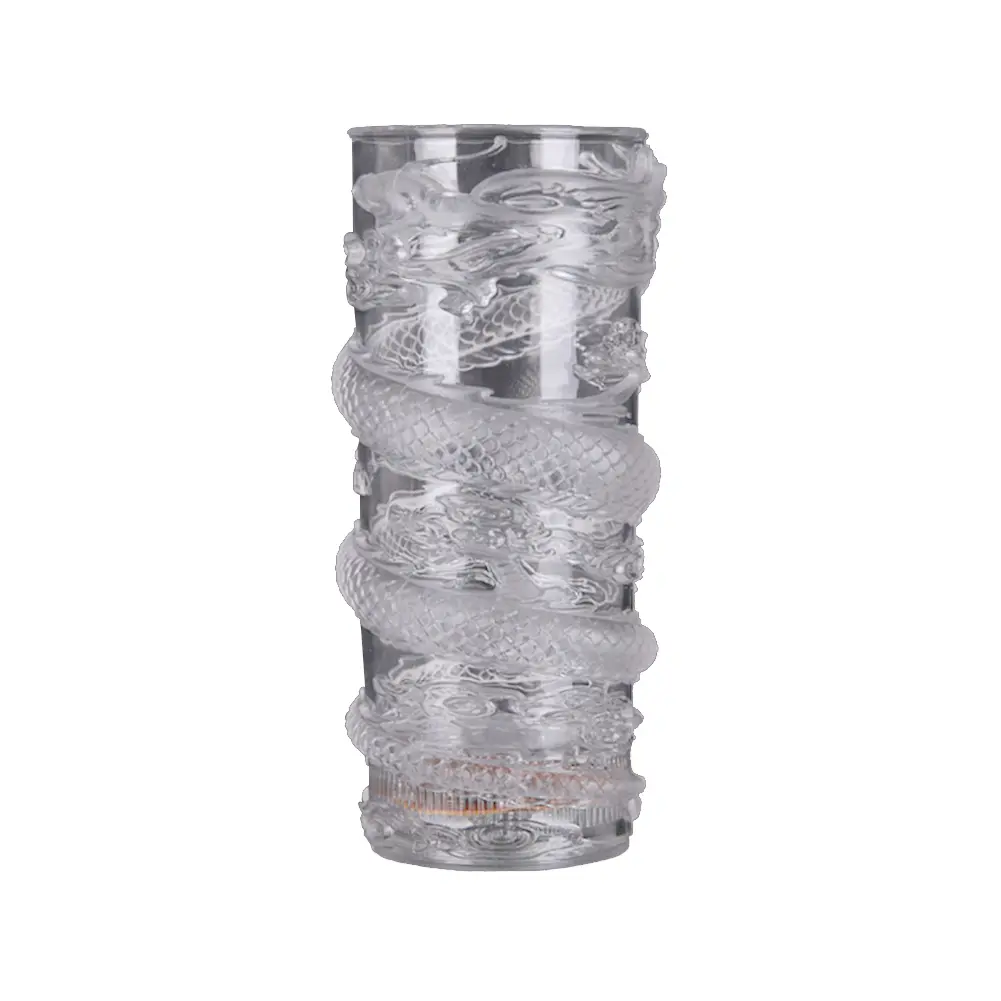 [QL】 285ml Dragon LED Flashing Color Change Water Activated Light Beer Wine Cup Mug