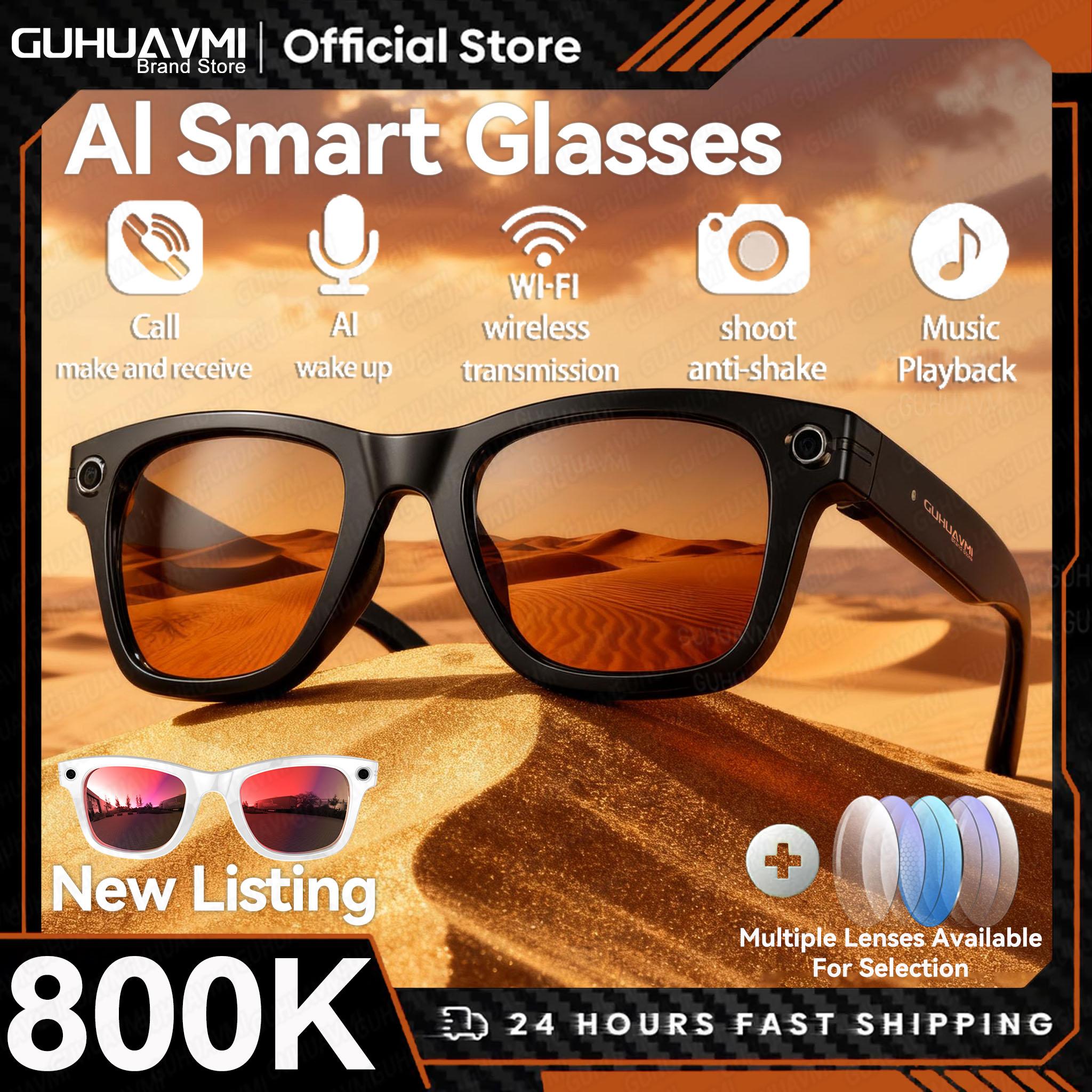 2025 smart glasses bluetooth camera Recording Videos AI Photo Recognition Answer 100+ Languages Translation Music Play Men Women - Image 2