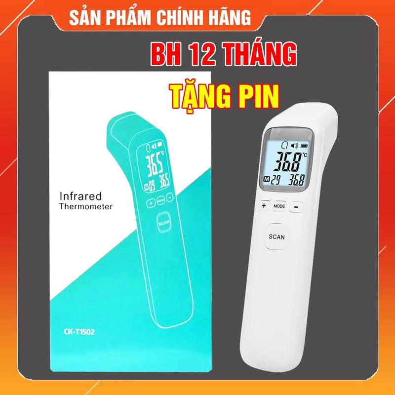 Nhiệt kế điện tử hồng ngoại cảm ứng đo trán đa năng CK-1803 cây đo độ sốt cho bé